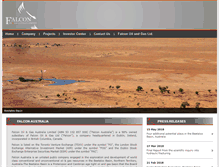 Tablet Screenshot of falconaustralia.com.au